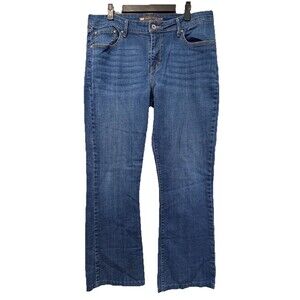 Levis Jeans Womens 16 Medium Wash Demi Curve Bootcut Mid Rise Stretch Pockets
